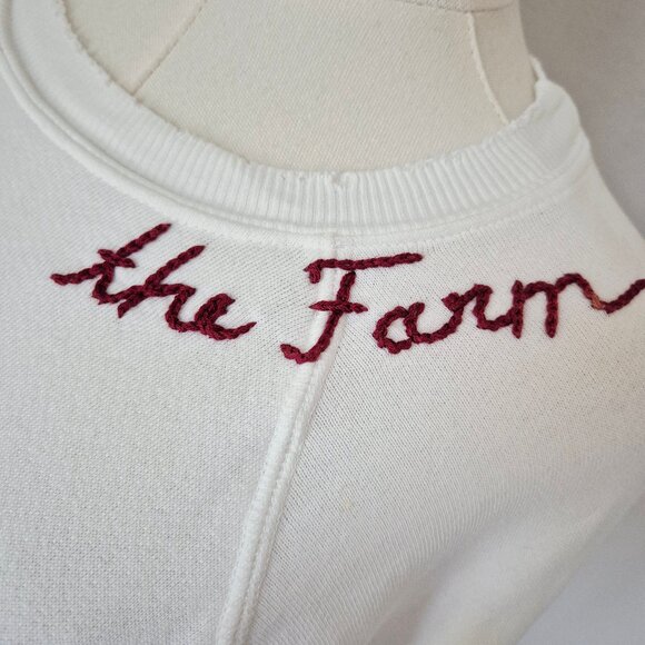 I Stole My Boyfried's Shirt The Farm Terry Distressed-Hem Sweatshirt - Picture 4 of 14